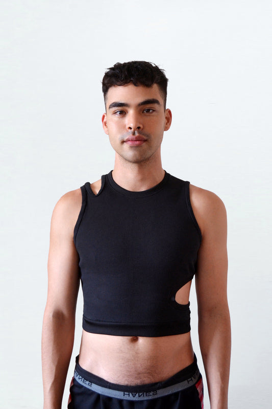 Dual Hole Crop Top